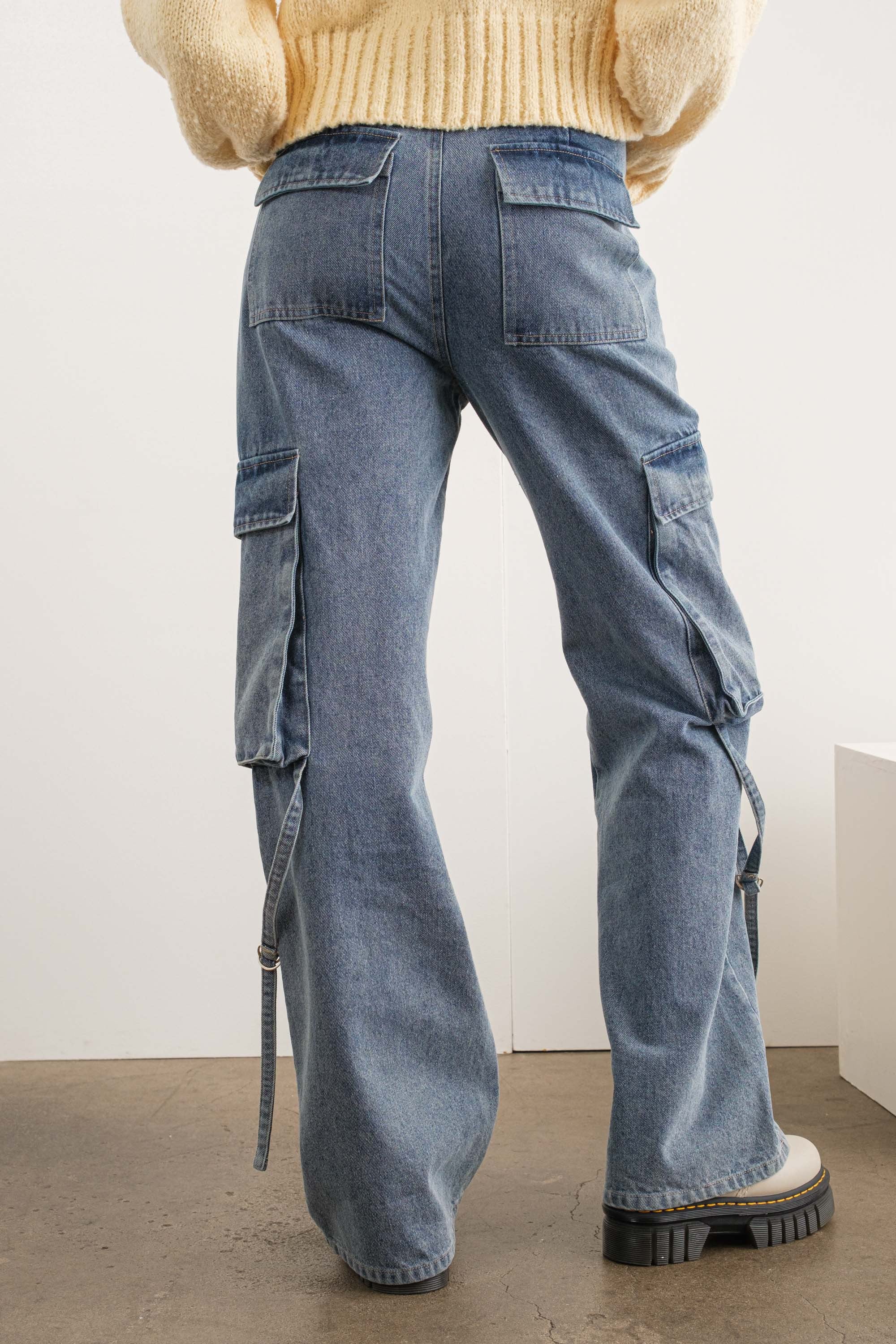 Wide Leg Cargo Jean